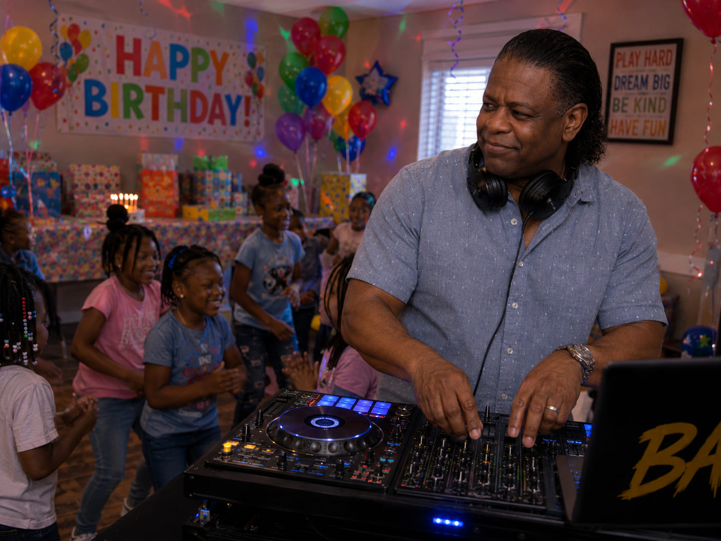Bart at a birthday event
