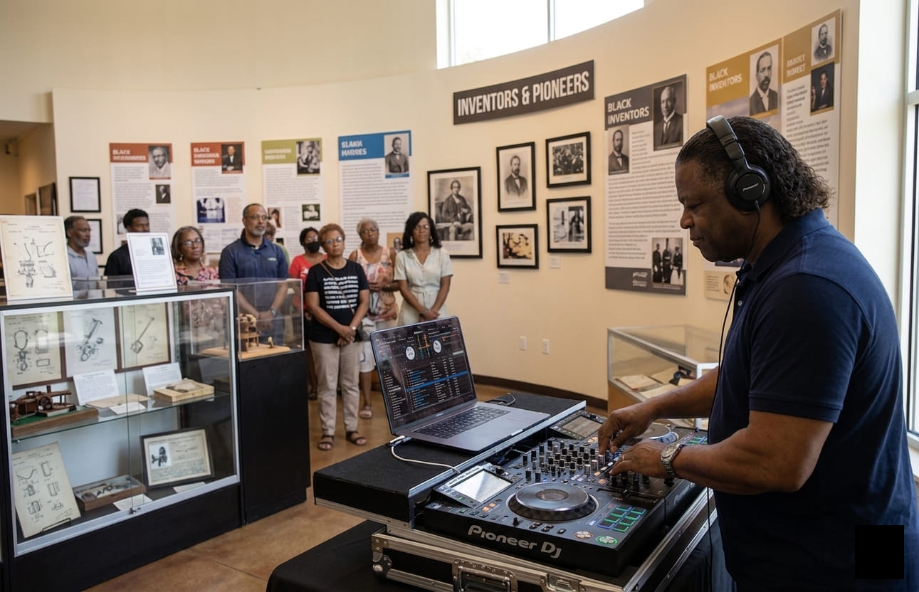 Bart at a hidden history museum event