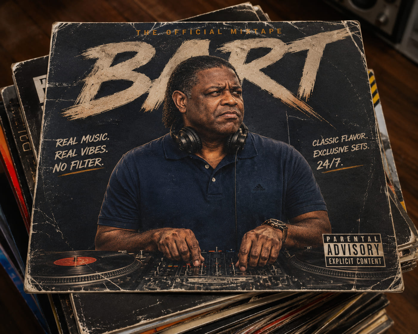 Bart vinyl stack album artwork