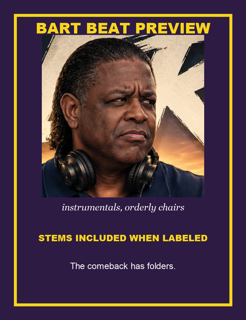 Bart listening party flyer