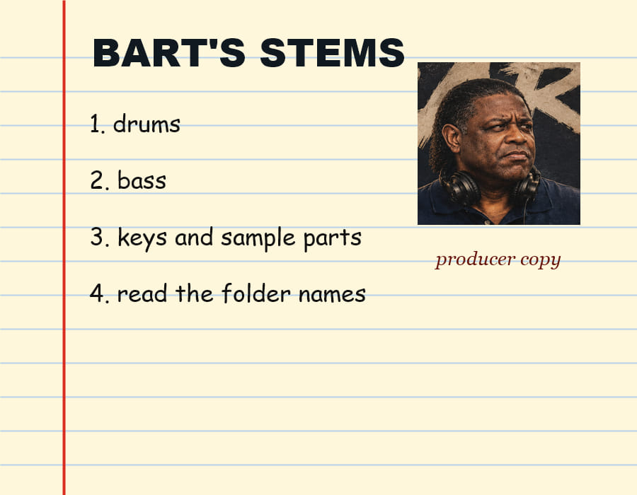Bart stem notes